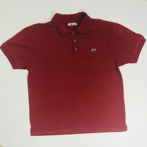Lacoste Burnt Red Polo Shirt size XL